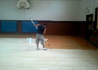 basketball court commercial gym refinishing
