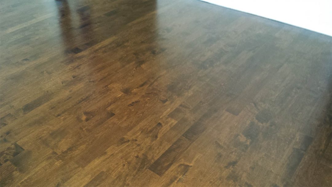 Dark Stained Color On Maple Midwest Hardwood Floors Inc