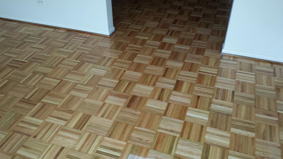 Teak Parquet Floor Repaired Refinished Midwest Hardwood Floors