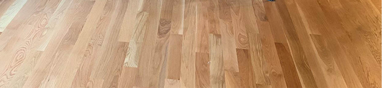 New white oak hardwood flooring installation by Midwest Hardwood Floors