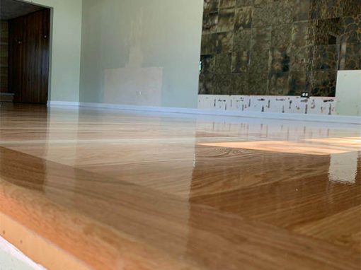 From Carpet to New Oak Hardwood Floor