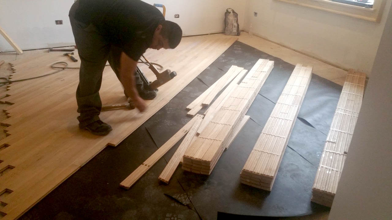 installation-oak-hardwood-floor Installation of oak hardwood floor