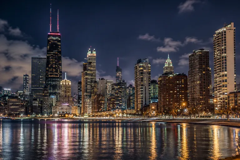Chicago skyline representing Midwest Hardwood Floors service area