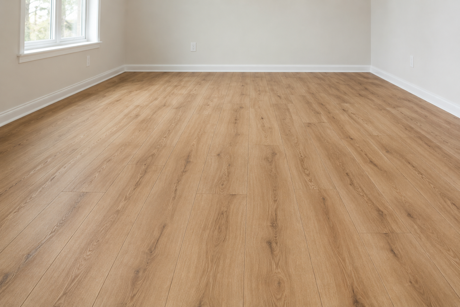 Laminate flooring in a bedroom in Deerfield, IL