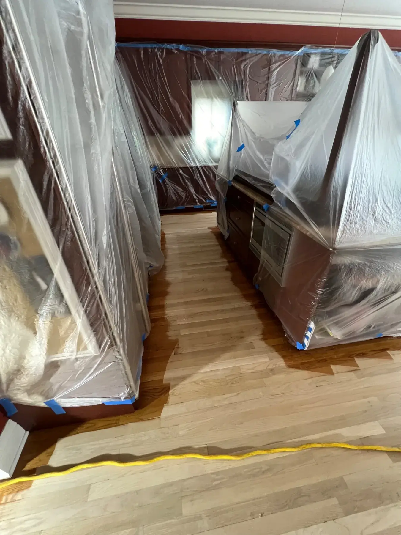 Kitchen hardwood floor sanding in Wilmette, IL